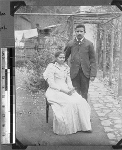 Mission worker with his wife, Genadendal, South Africa