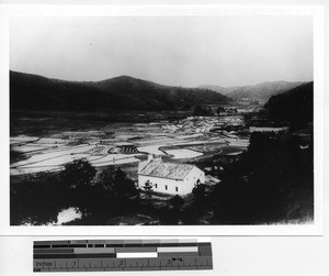 Mission center in Meixien, China, 1932