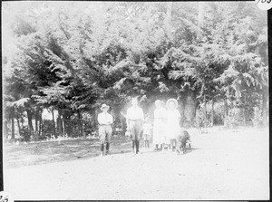 Missionaries Zeilinger and Eckhardt on a visit of the mission station, Arusha, Tanzania, 1924