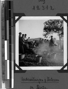 Preparations for the feast in Xentu, South Africa East