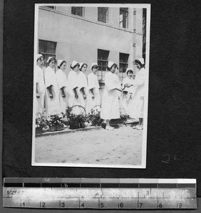 Nurses graduating, Shanghai, China, ca.1925