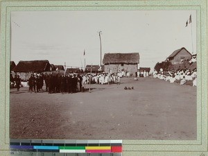 July 14th celebration, competitions, Midongy, Madagascar, 1900