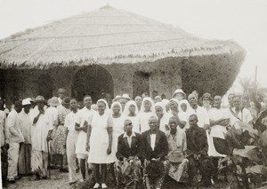 Chiefs and nurses at dedication of chapel, Ituk Mbam, Nigeria, 1944