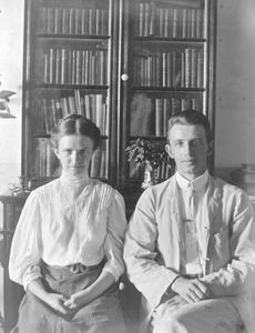 Missionary Hans Bjerrum and mrs. Emilie Bjerrum née Sorensen. ca. 1910