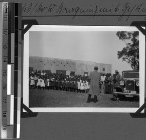 Greeting brother Bourquin, Baziya, South Africa East, 1935