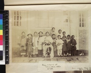 Pupils of a mission Day School, Quanzhou, Fujian Province, China, 1890