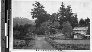 Village and agricultural fields, Japan, ca. 1920-1940