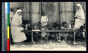 Lessons at the mission school, Imerimandroso, Madagascar, ca.1920-1940