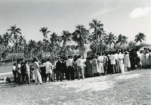 Inauguration of the monument of the centenarian in Fayawe, Ouvéa island