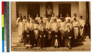 Students and teachers at the Apostolic School, Ranchi, India, ca.1920-1940