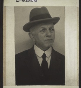 Dr. A. Biedermann. Englisch-Lehrer a. Missionshaus 1908-30. Geb. 1866, gest. 1930