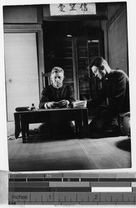 Maryknoll Fathers Joseph Hunt and Leo Steinbach, Peng Yang, Korea, September 26, 1931