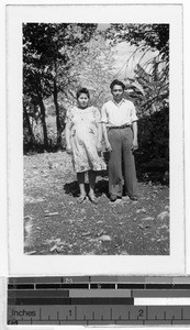 Mayan couple in modern dress, Quintana Roo, Mexico, ca. 1947