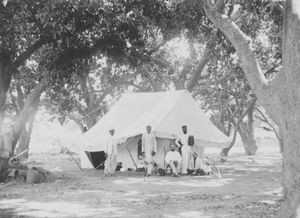 Tiruvannamalai, South Arcot District, India. Missionary Sophus Frantz Berg on a preaching tour