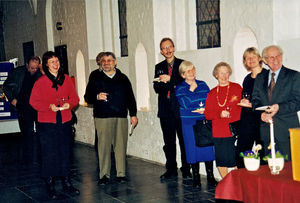 Jørgen Nørgaard Pedersen's 60 year's Reception in Helligåndshuset, Copenhagen, 2000. From left