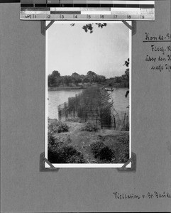 Fish traps across the Kiwira River near Ipanya, Tanzania, ca.1929-1930