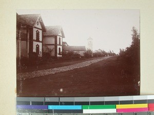 Boys' School seen from the street, Antsirabe, Madagascar, 1901