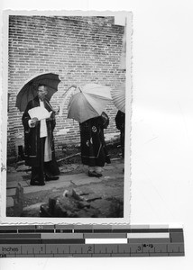 A funeral procession at Luoding, China, 1937