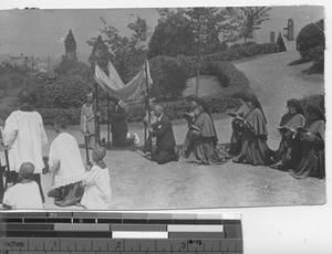 Corpus Christi procession at Dalian, China, 1933