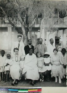 The Fagerengs together with friends, Toliara, Madagascar, 1936