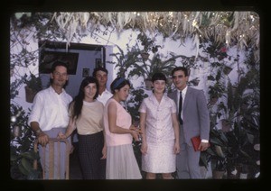 Family outside their home