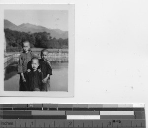 Three christian brothers at Zhongxi, China, 1939