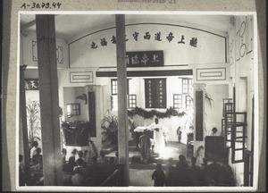 Baptism of an adult in a protestant church in south China