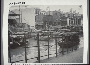 Canton: canal between the European quarter and the Chinese city