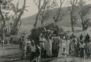 Polling station in Koupaar, Cameroon