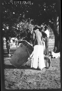 African drummer, Mozambique, ca. 1933-1939