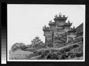 Memorial arches, Sichuan, China, ca.1900-1929