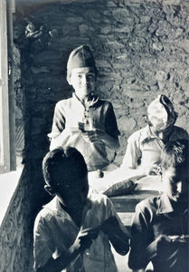 Nepal, Gorkha District. Pupils at the village school in Namjung, where the Danish UMN Missionar