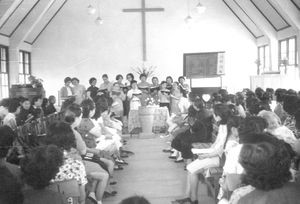 Taiwan Lutheran Church/TLC. Women from "The Good Shepherd Church" at Tainan singing at the annu