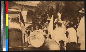 Car blessed by bishop, Africa, ca.1920-1940