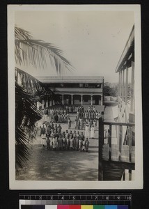 Staff and students of Girls' High School, Accra, Ghana, 1926