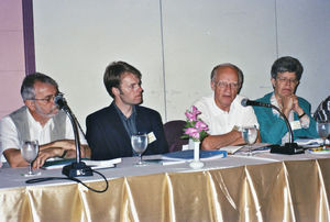 International Mekong Consultation, Bangkok, June 2002. The Mekong negotiations are in progress