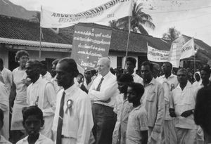 Tiruvannamalai, Arcot, South India. From the Centenary Celebration of ALC, 1964. Procession wit