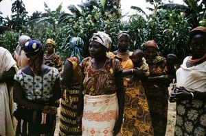 Women and children of the congregation, Bankim, Adamaoua, Cameroon, 1953-1968