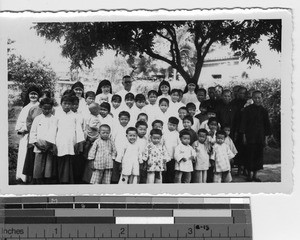 Maryknoll Sisters at the orphanage at Luoding, China, 1936