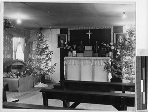 Fr. Petripren's chapel, Heart Mountain, Wyoming, December 1942