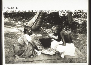 Hindu at his meal