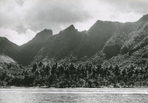 View of Afareaitu Bay, Raiatea island