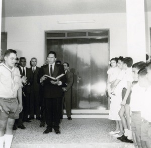 Inauguration of the Tahitian church of Noumea : Rev. Hunter