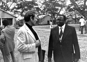 Pastors' meeting at Arusha, Tanzania, September 1978. Left: Mission Secretary of American Luthe