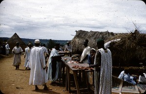 Meat market, Duru plateau, Adamaoua, Cameroon, 1953-1968