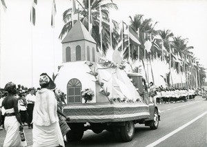 Float of the Eglise évangélique du Gabon, in Libreville, Gabon