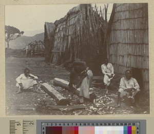 Carpentry work at Livingstonia, Malawi, ca.1903