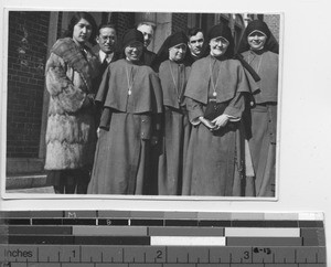 Maryknollers at the Japanese Consulate at Andong, China, 1936