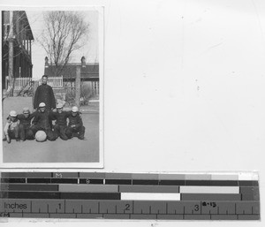 A basketball team in Andong, China, 1935