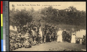 Moving bananas, Buta, Congo, ca.1920-1940